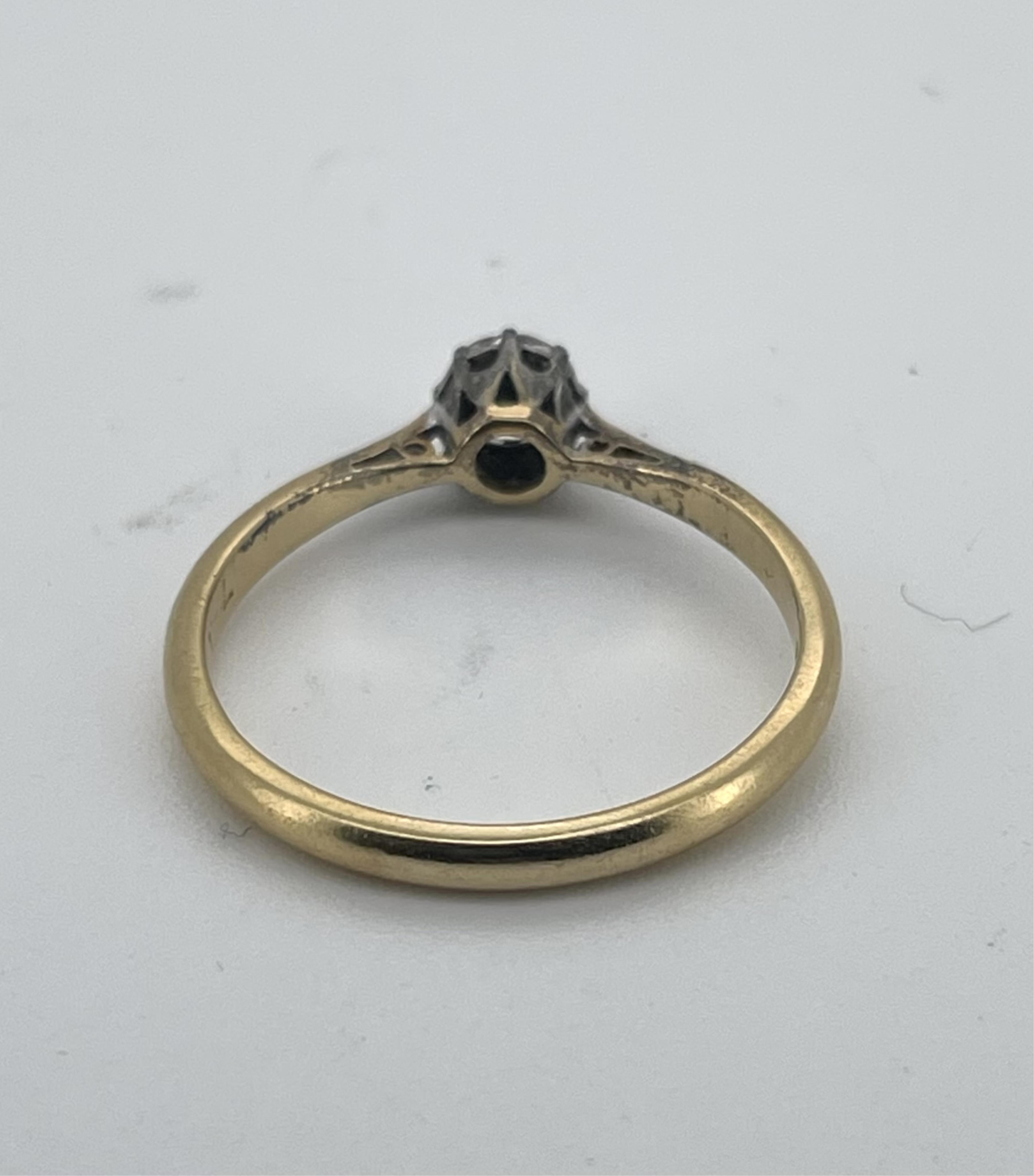 A diamond solitaire ring, circa 1963, claw-set with a brilliant-cut diamond weighing approximately 0.25 carats, mounted in 18ct gold, size N1/2, British hallmarks, gross weight approximately 2.5 grams